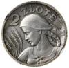2 złote, 1927, Warszawa; Popiersie kobiety z kłosami, na rewersie wypukły napis PRÓBA; Kop. 2906 (..