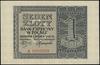 1 złoty, 1.03.1940; seria A, numeracja 0000000, 