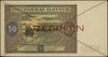 50 złotych, 15.05.1946; czerwone dwukrotne skreś