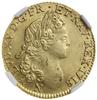 Louis d’or à la croix de Malte, 1718 N, Montpellier; Aw: Głowa młodego władcy w prawo, LVD XV D G ..