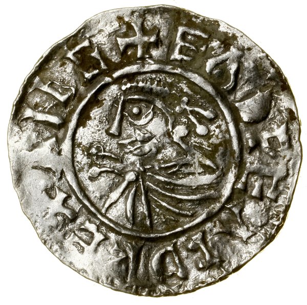 Denar typu Sole (975–978), Stamford, mincerz Boga