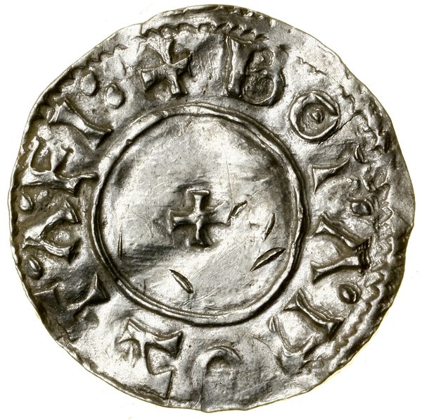 Denar typu Sole (975–978), Stamford, mincerz Boga