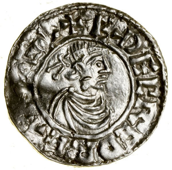 Denar typu First Hand, (979–985), Leicester, mincerz Dunstan