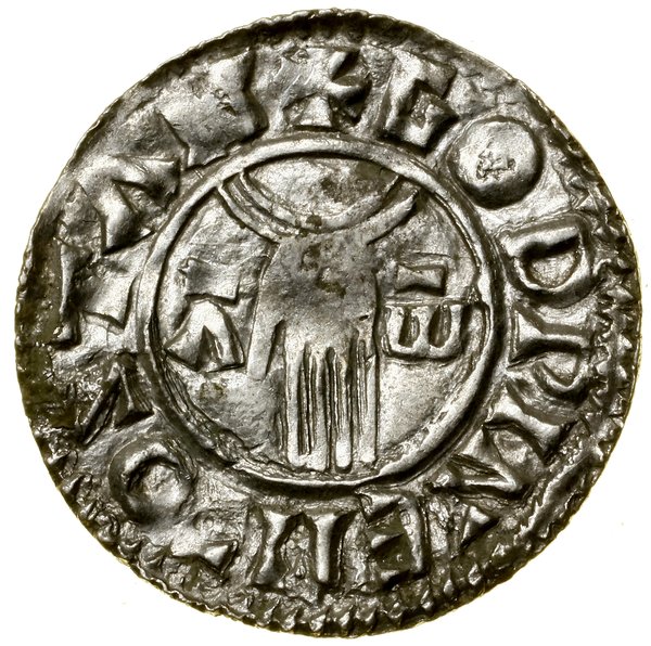 Denar typu First Hand, (979–985), Stamford, mincerz Godwine