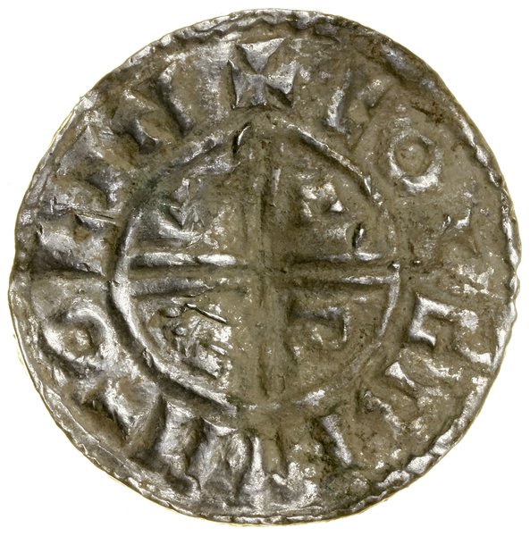 Denar typu Crux, (991–997), Lincoln, mincerz Colgrim