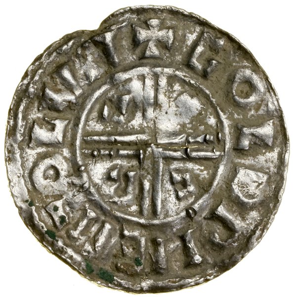 Denar typu Crux, (991–997), Londyn, mincerz Goldwine