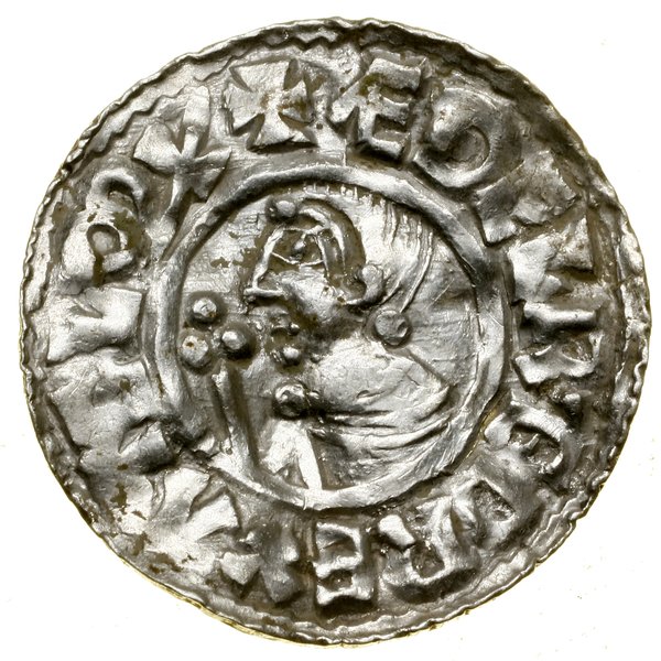 Denar typu Crux, (991–997), Thetford, mincerz Osbern