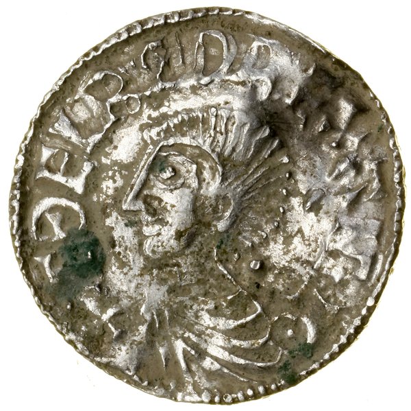 Denar typu Long Cross, (997–1003), Exeter, mincerz Dunstan