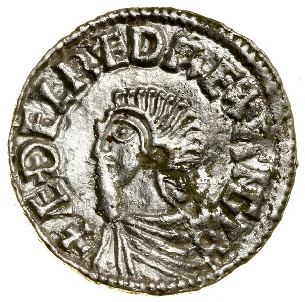 Denar typu Long Cross, (997–1003), Shrewsbury, mincerz Oswold