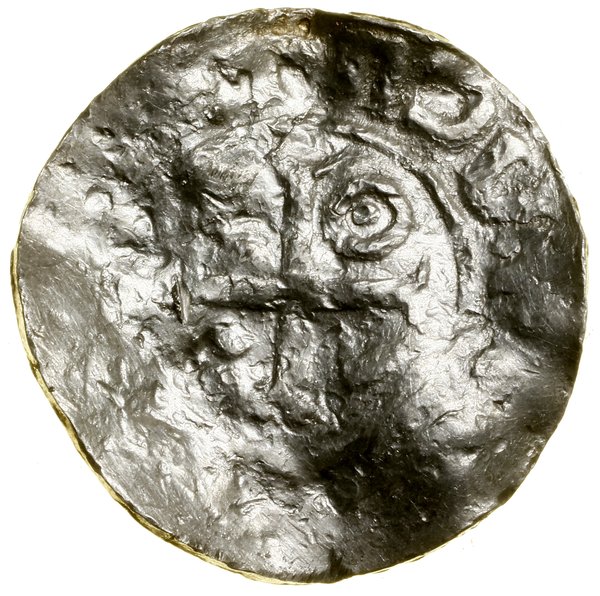 Denar czeski (naśladownictwo denara bawarskiego), (po 1002)