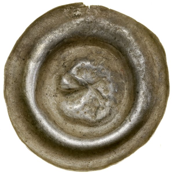 Brakteat szeroki, II połowa XIII w.