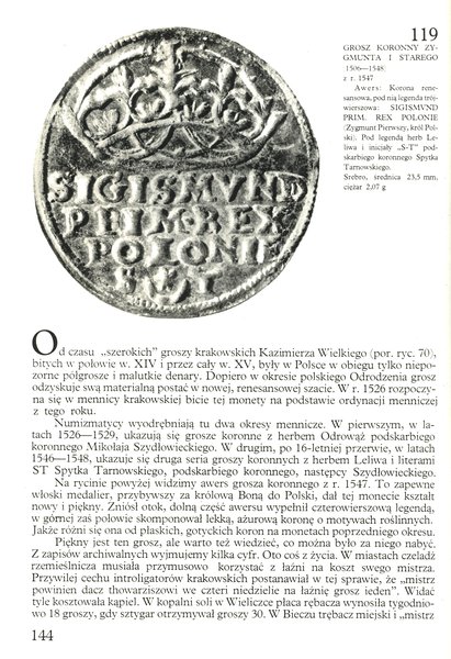 Grosz, 1547, Kraków