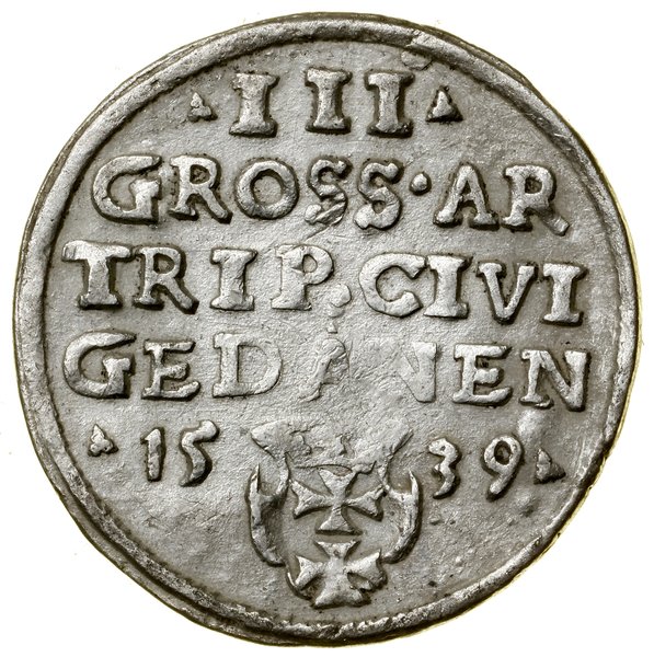 Trojak, 1539, Gdańsk