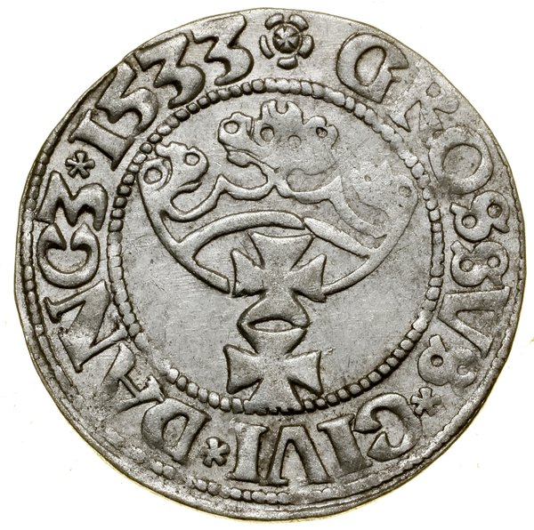 Grosz, 1533, Gdańsk