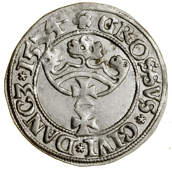 Grosz, 1534, Gdańsk