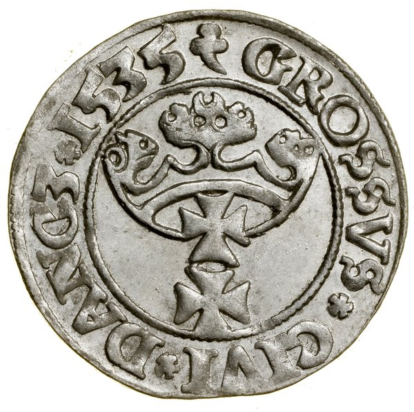 Grosz, 1535, Gdańsk