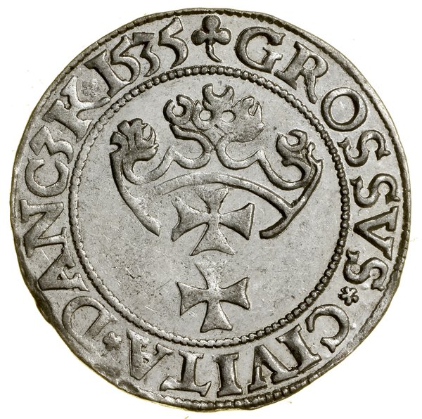 Grosz, 1535, Gdańsk