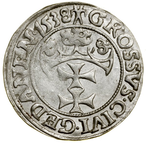 Grosz, 1538, Gdańsk