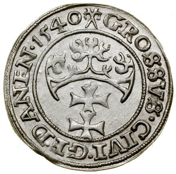 Grosz, 1540, Gdańsk