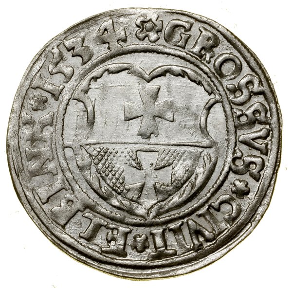 Grosz, 1534, Elbląg