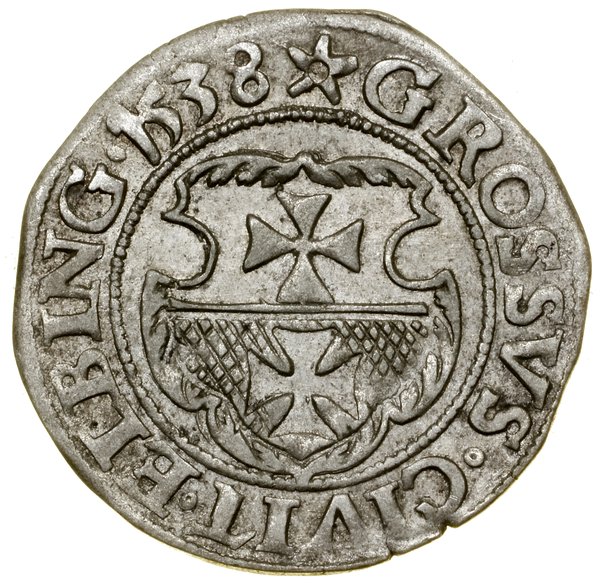 Grosz, 1538, Elbląg