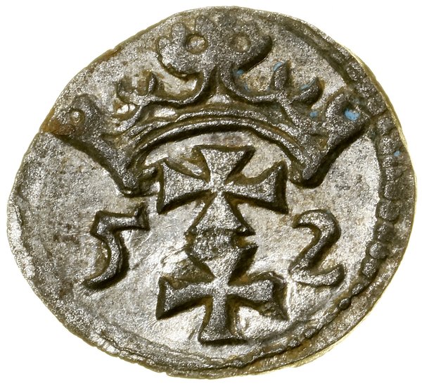 Denar, 1552, Gdańsk
