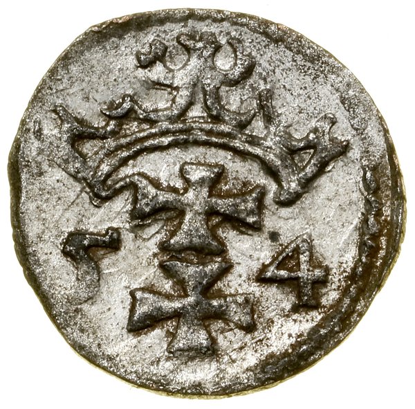 Denar, 1554, Gdańsk