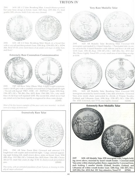 Talar medalowy, 1630, Bydgoszcz