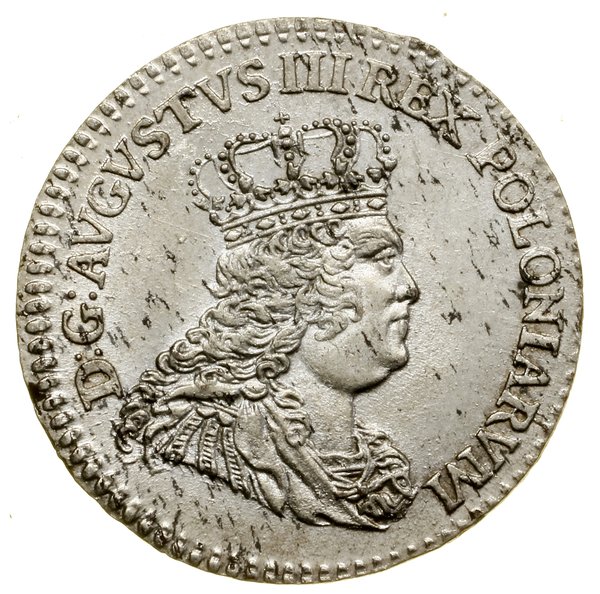 Trojak (1/2 szóstaka), 1753, Lipsk