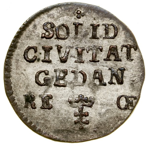 Szeląg srebrny, 1761, Gdańsk