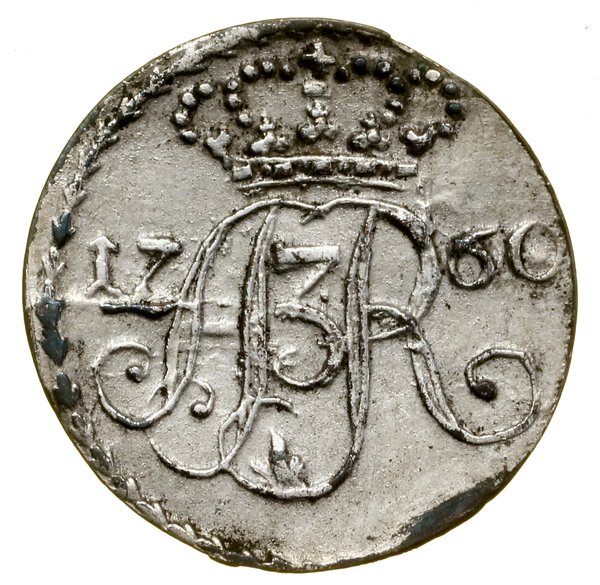 Szeląg z czystego srebra, 1760, Toruń