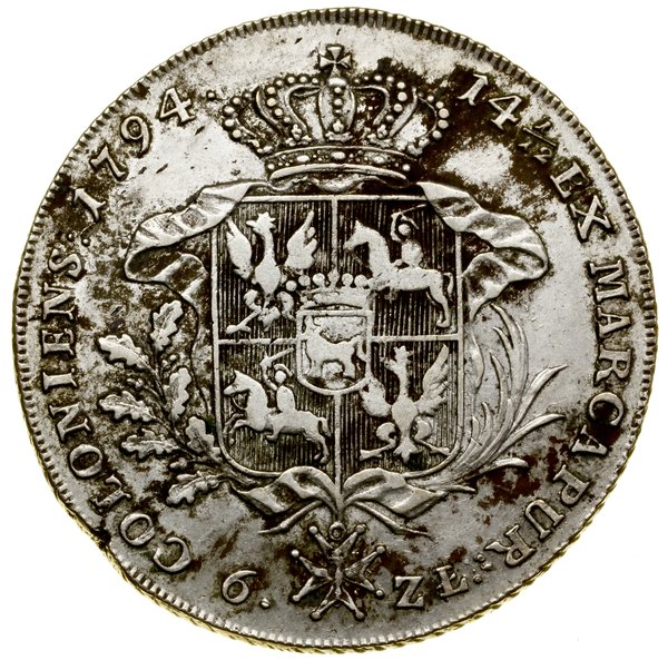 Talar sześciozłotowy, 1794, Warszawa