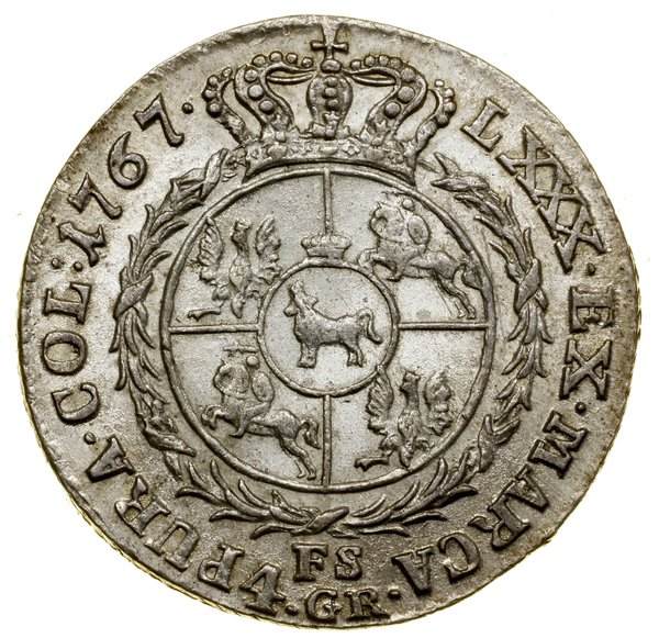 Złotówka, 1767 FS, Warszawa