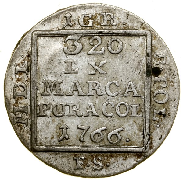 Grosz srebrny, 1766 FS, Warszawa