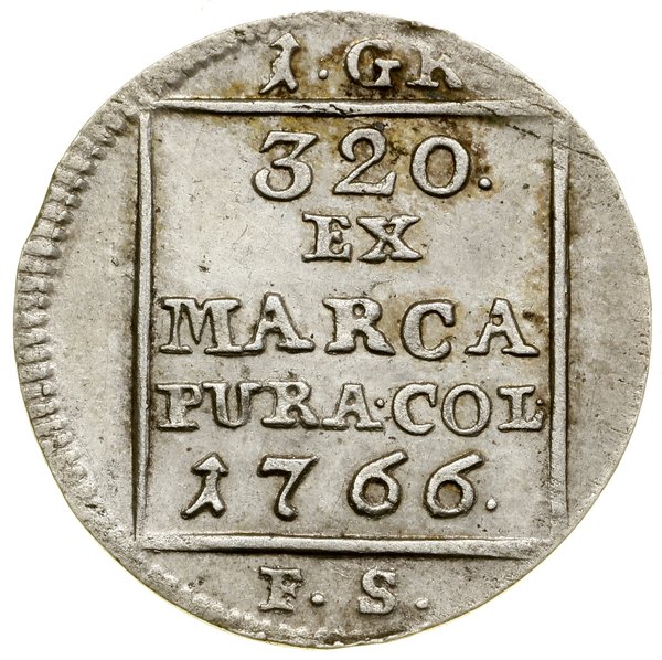 Grosz srebrny, 1766 FS, Warszawa