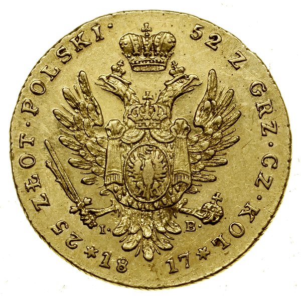 25 złotych, 1817 IB, Warszawa