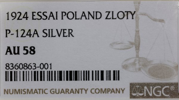 1 złoty, 1924, Paryż