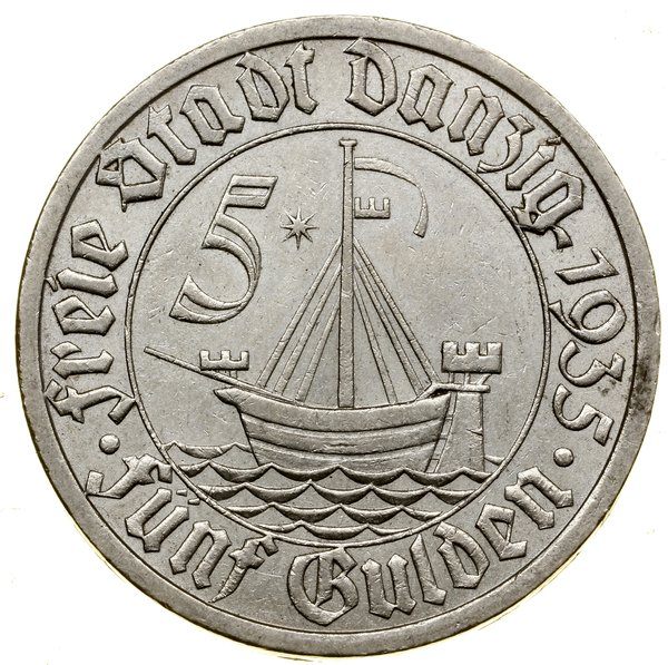 5 guldenów, 1935, Berlin