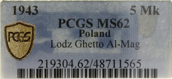 5 marek, 1943, Łódź