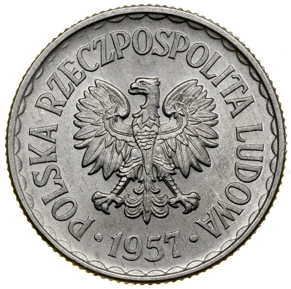 1 złoty, 1957, Warszawa