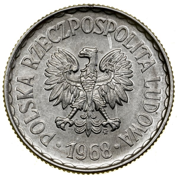 1 złoty, 1968, Warszawa