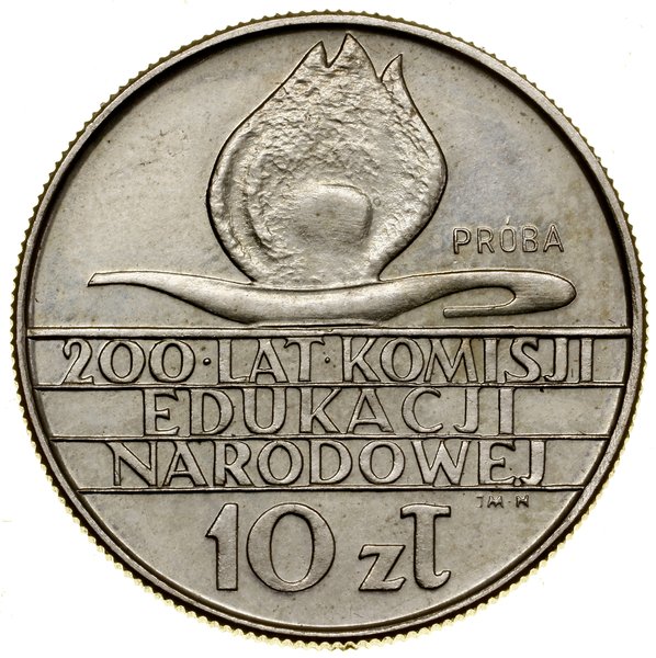 10 złotych (próba technologiczna), 1973, Warszawa