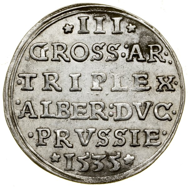 Trojak, 1535, Królewiec