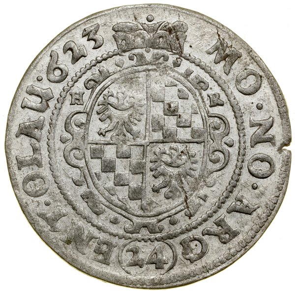 24 krajcary kiperowe, 1623 HR, Oława