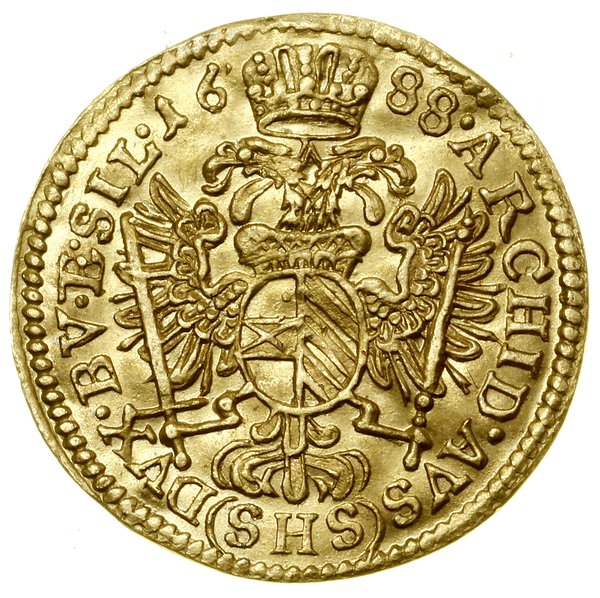 1/4 dukata, 1688 SHS, Wrocław