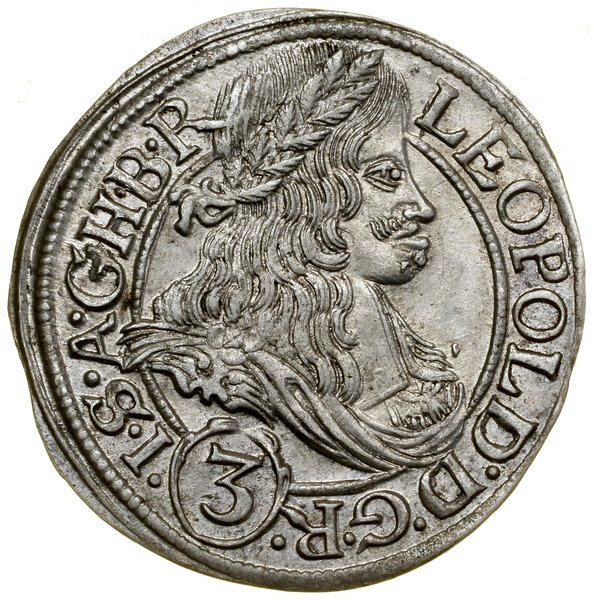 3 krajcary, 1666 SHS, Wrocław