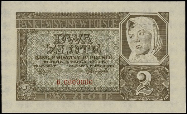 2 złote, 1.03.1940