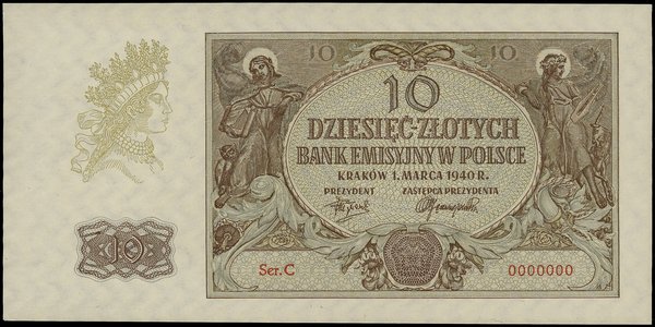 10 złotych, 1.03.1940