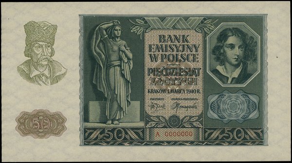 50 złotych, 1.03.1940