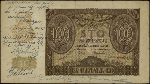 100 złotych, 1.03.1940